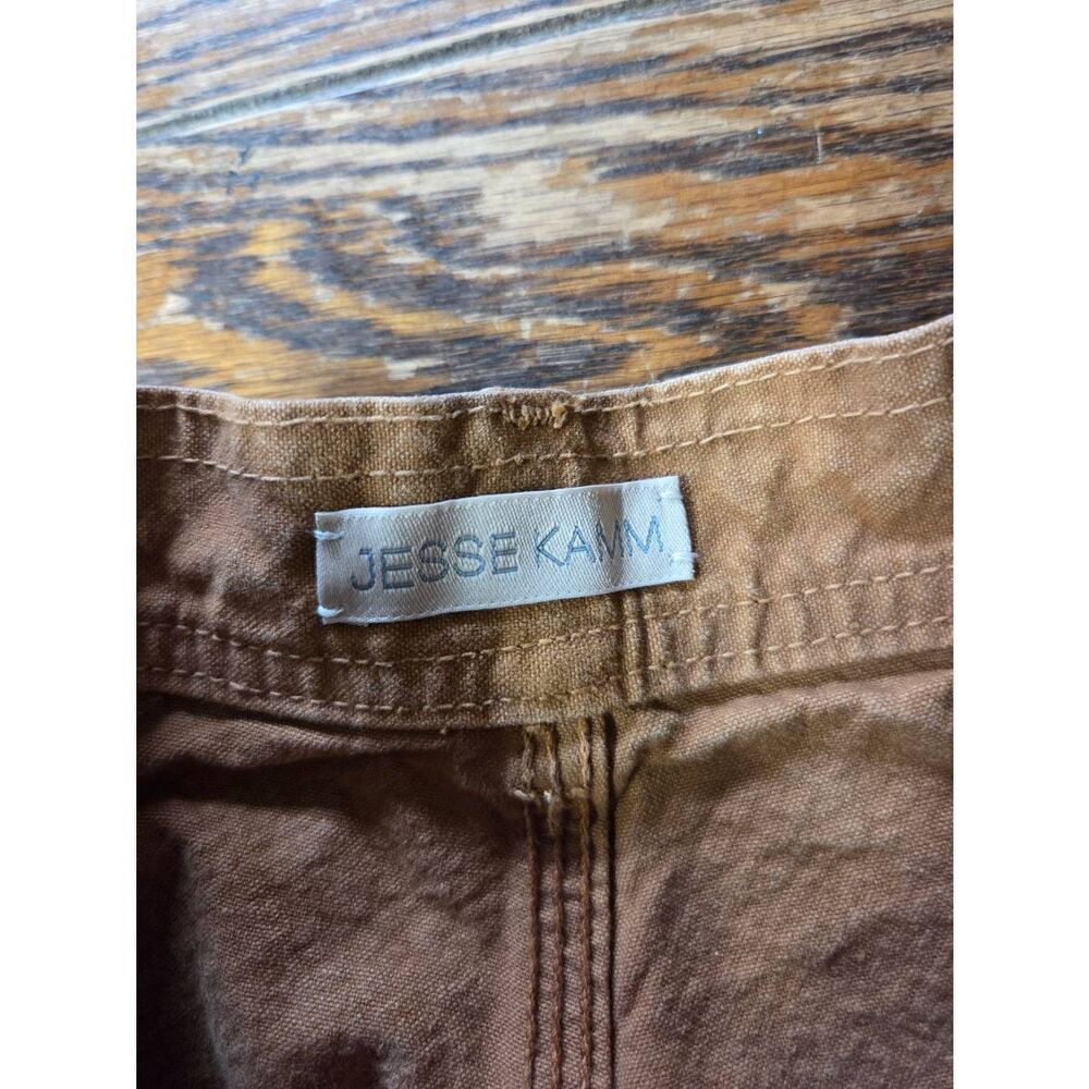 Jesse Kamm sailor wide leg canvas pants in tobacco size 0 - Picture 3 of 5